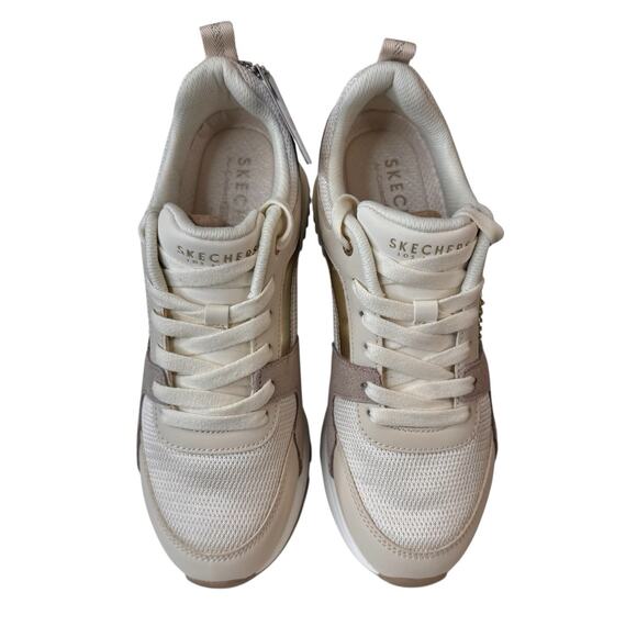 Skechers Womens Runway Posh Gal 177456 White Running Shoes Sneakers Size 7 - Picture 3 of 9